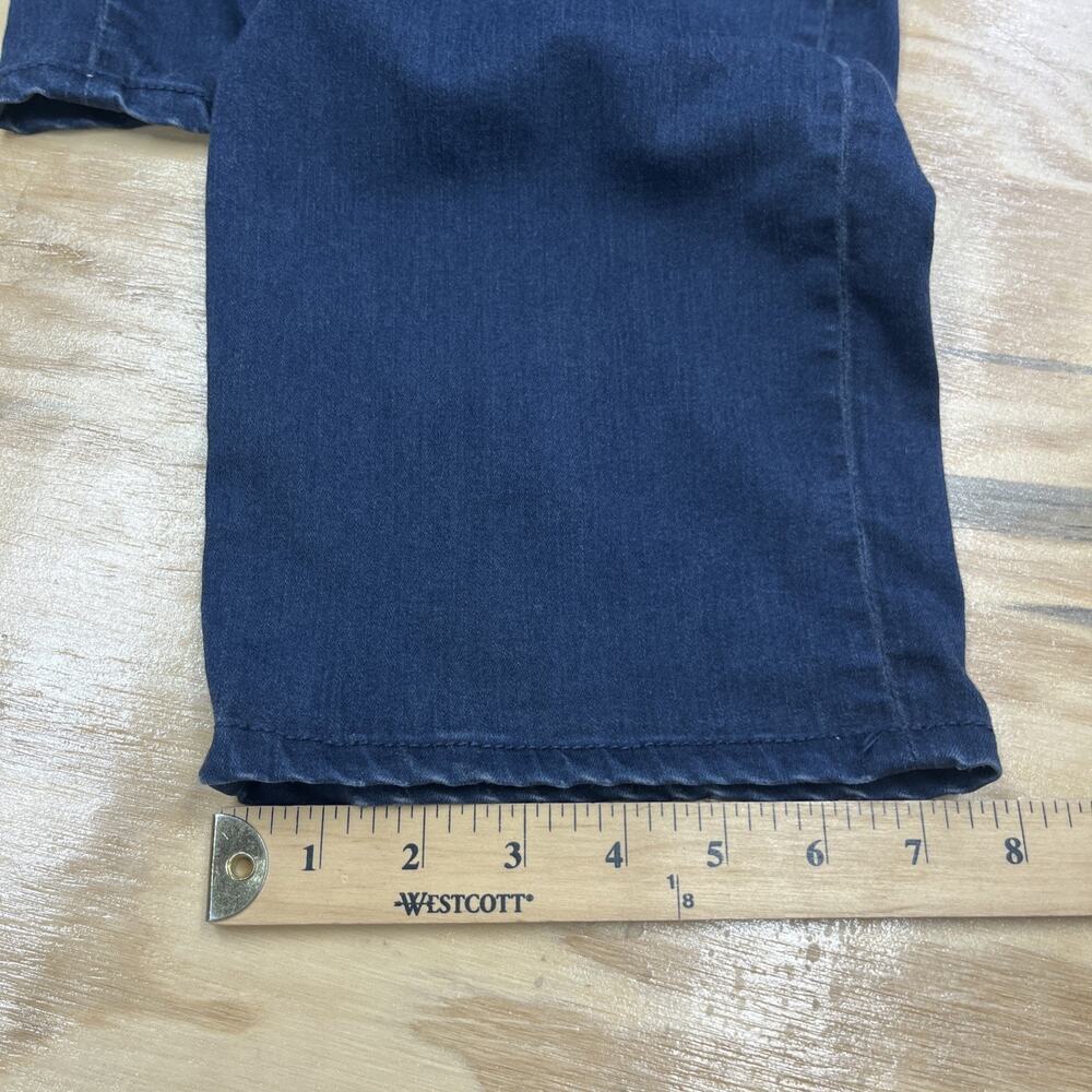 7 For All Mankind Slimmy Jeans Men's 38X29 Blue Denim Dark Wash Straight Stretch - Picture 13 of 13